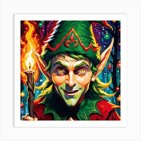 Elf On The Shelf 7 Art Print