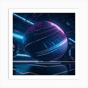 Futuristic Space 2 Art Print