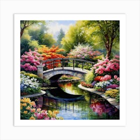Bridge Over The Pond Art Print