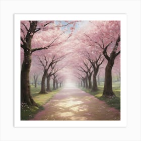 Cherry Blossoms paintings art print 3 Art Print