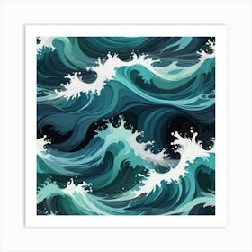 Sea Waves Art Print