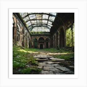 Abandoned Building Stock Videos & Royalty-Free Footage 1 Art Print