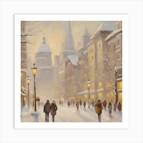 Winter In Paris Art Print