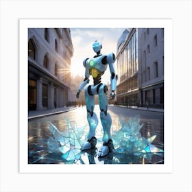 Futuristic Robot 11 Art Print