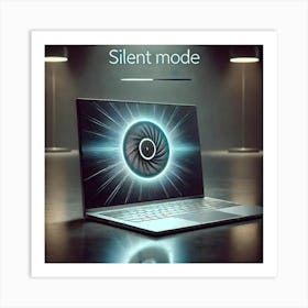 Sovereign Flame Laptop Silent Mode Art Print