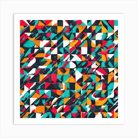 Abstract Geometric Pattern 18 Art Print