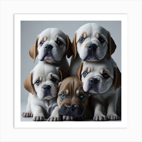 Bulldogs Art Print