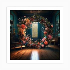 Floral Wreath Art Print