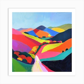 Colourful Abstract The Peak District England 3 Art Print
