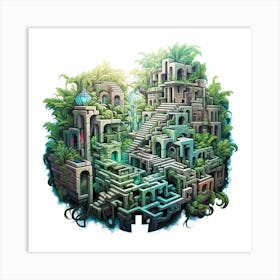 Labyrinth 2 Art Print