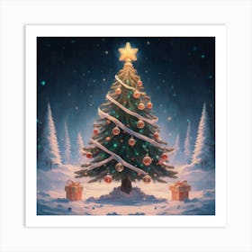 Christmas Tree 5 Art Print