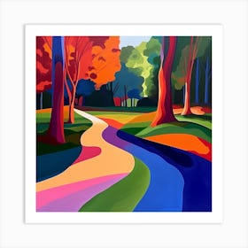 Abstract Park Collection Hyde Park London 4 Art Print