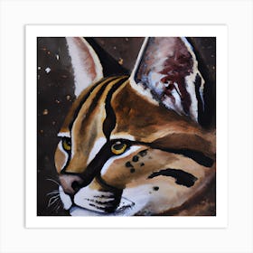 Pretty Wild Cat Art Print