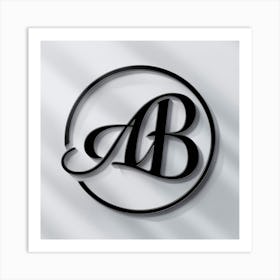 B Logo Art Print