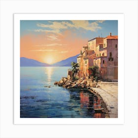 Pastel Waters: Impressionist Serenade Art Print