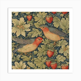 Strawberry Thief William Morris (7) Art Print