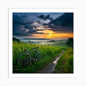 Sunset In The Countryside 20 Art Print