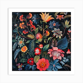 Floral Spotlight (8) Art Print