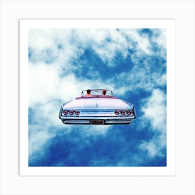 Cloud Car Square Art Print