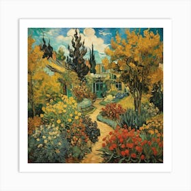 Garden By Vincent Van Gogh Art Print 3 Art Print