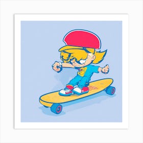 Skateboarder 2 Art Print