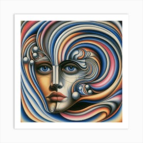 Psychedelic Woman 1 Art Print