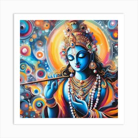 Lord Krishna 11 Art Print