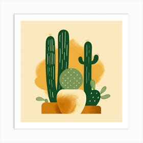 Cactus Illustration Art 24 Art Print