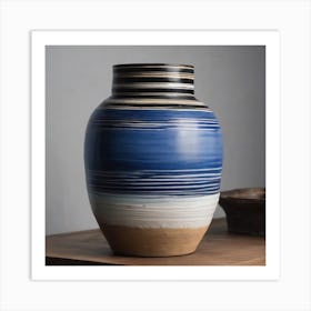 BB Borsa Snail Blue Vase  Art Print