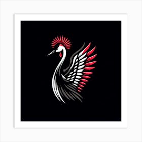 Crane Logo Art Print