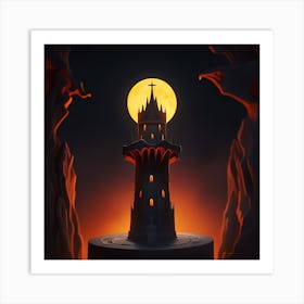 Tower Of Light Art Print