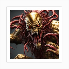 Satanic Demon Art Print