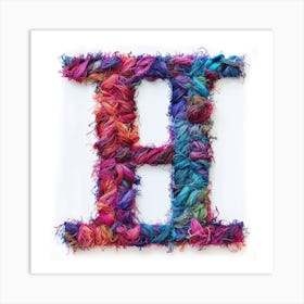 Letter H 8 Art Print