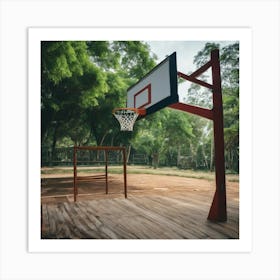 Basketball Court 10 Art Print