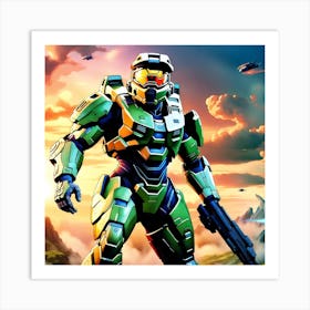 Halo Master Chief Art Print