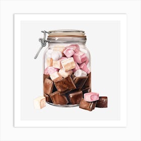 Jar Of Marshmallows 8 Art Print