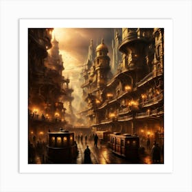 Futuristic City 6 Art Print