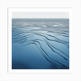 Wavy Water Surface Art Print