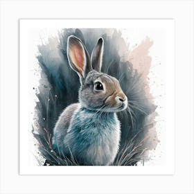 Rabbit In The Grass Art Print