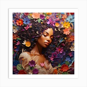 Flower Girl 10 Art Print