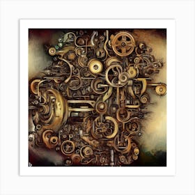 Clockwork Man Art Print