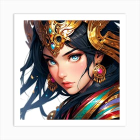 Default A Gracefully Fierce Anime Warrior Princess Her Intrica 2 (1) Art Print