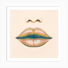 Lip Drawing Art Print