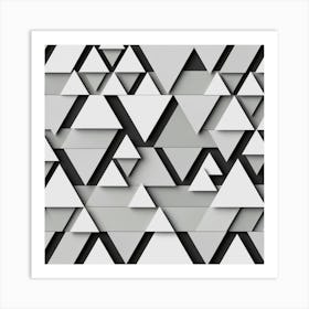 Abstract Triangles 12 Art Print