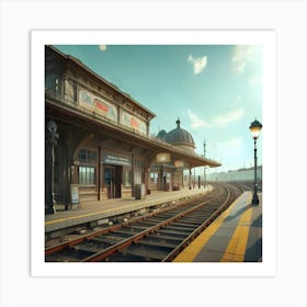 Train Station 2 Art Print