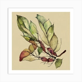 The Art of Fall: Vibrant leaves on display Art Print