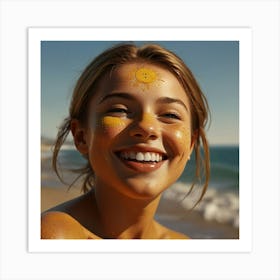 Default Sun And Smile Art 1 Art Print