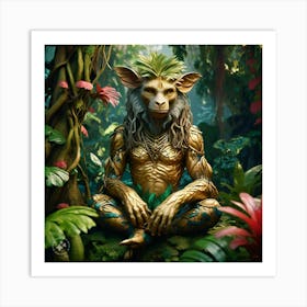 Tiger In The Jungle Art Print