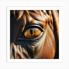 Eye Of A Horse 14 Art Print