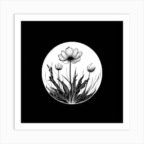 Flowers In A Circle Art Print